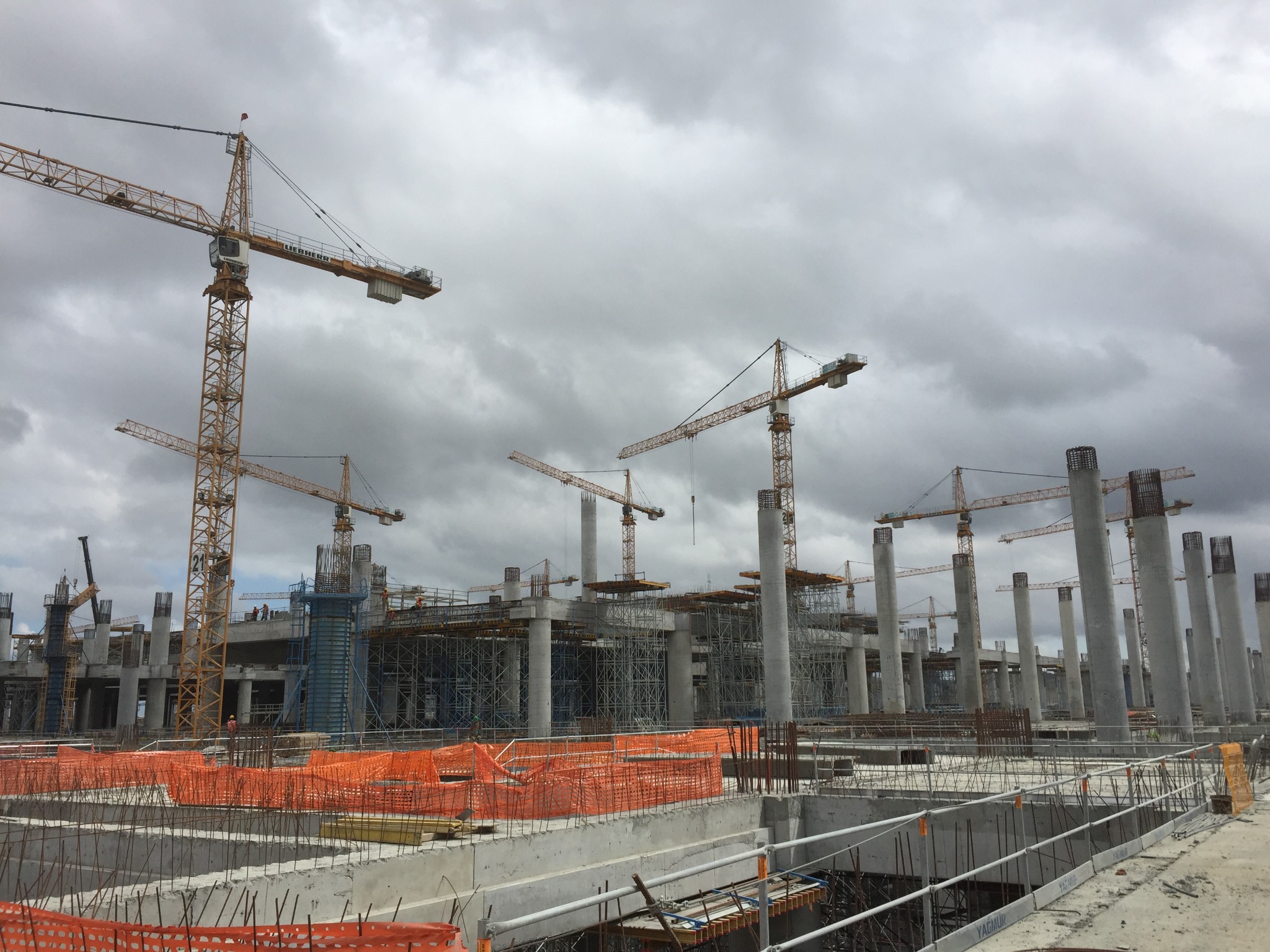 Airport construction site